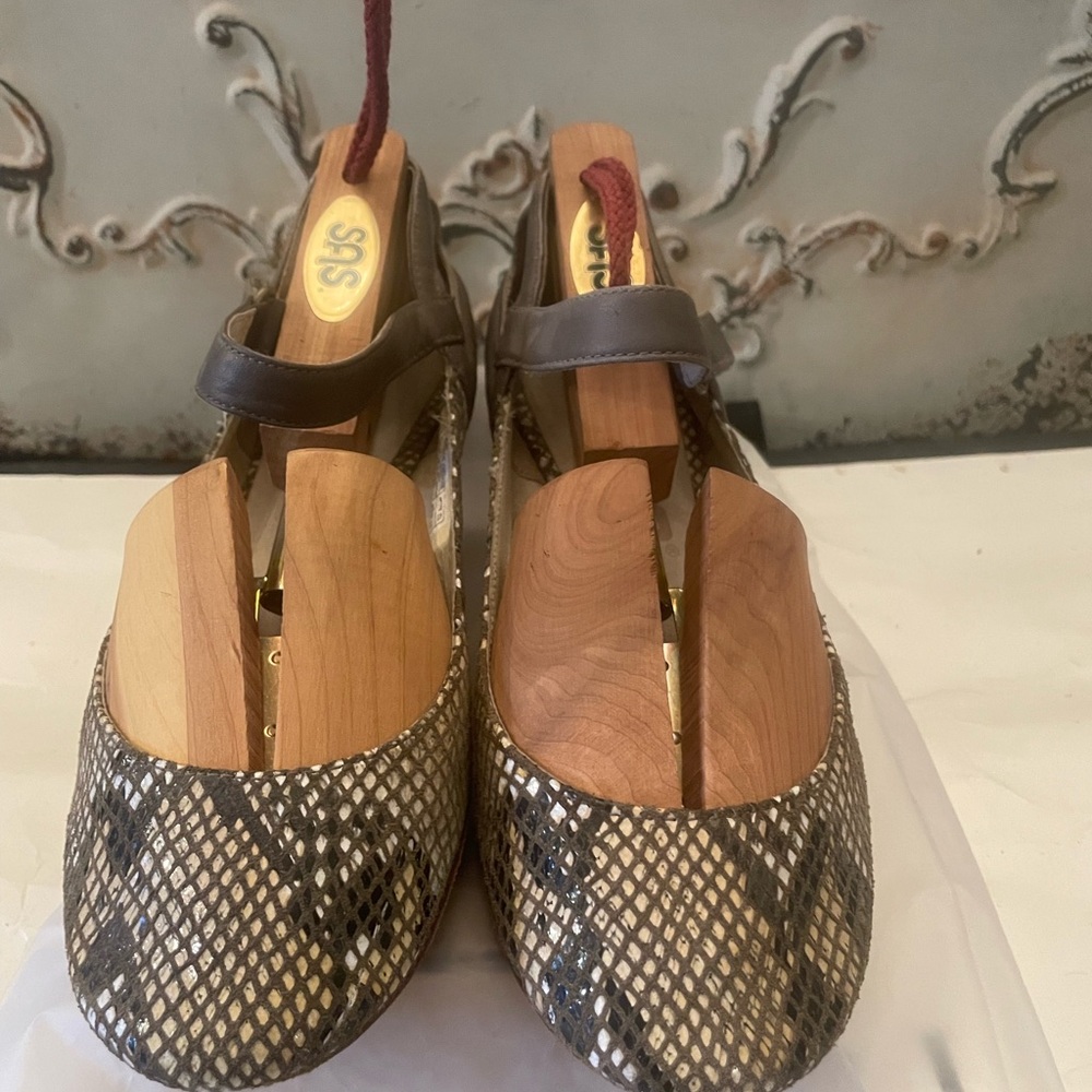 Genuine snake skin ballerinas TSUBO brand size 6 - Picture 5 of 7